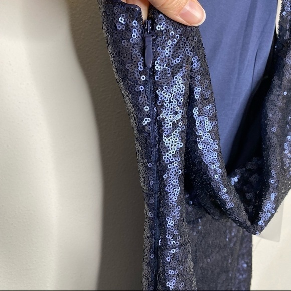 Lulus Shine Time Navy Blue Sequin Dress - Picture 5 of 9